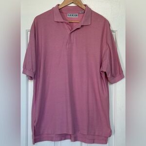 Vintage Levi’s Shirts Polo Men’s L Pink Dusty Rose Knit Made in Korea